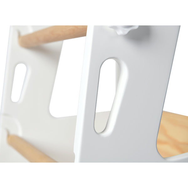 Adjustable Learning Tower - White & Pine-Little Risers