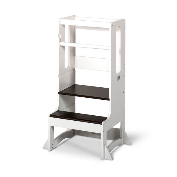 Evo 2.0 White and Walnut-Little Risers