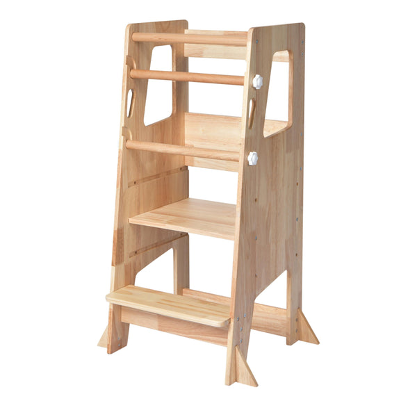 Adjustable Learning Tower - Solid Pine-Little Risers