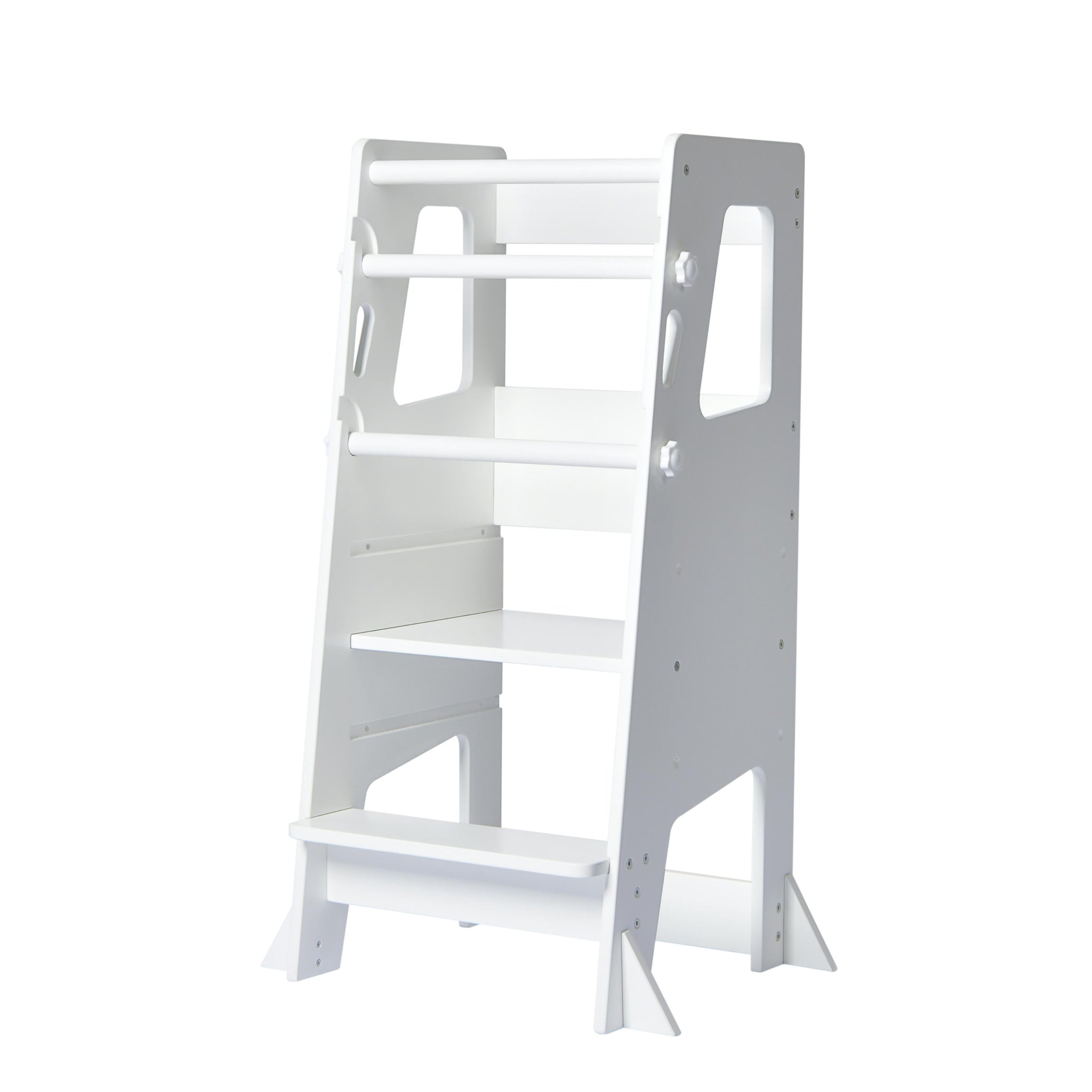 Adjustable Learning Tower - White-Little Risers