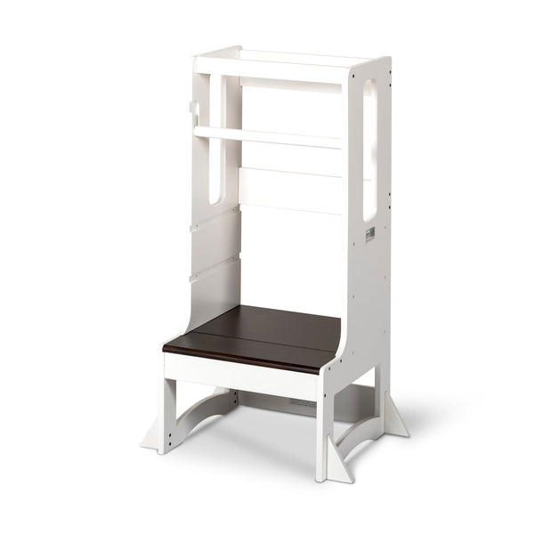 Evo 2.0 White and Walnut-Little Risers