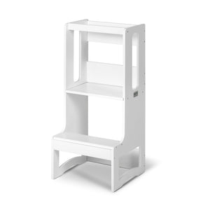 FISSO - Slimline Learning Tower - White-Little Risers