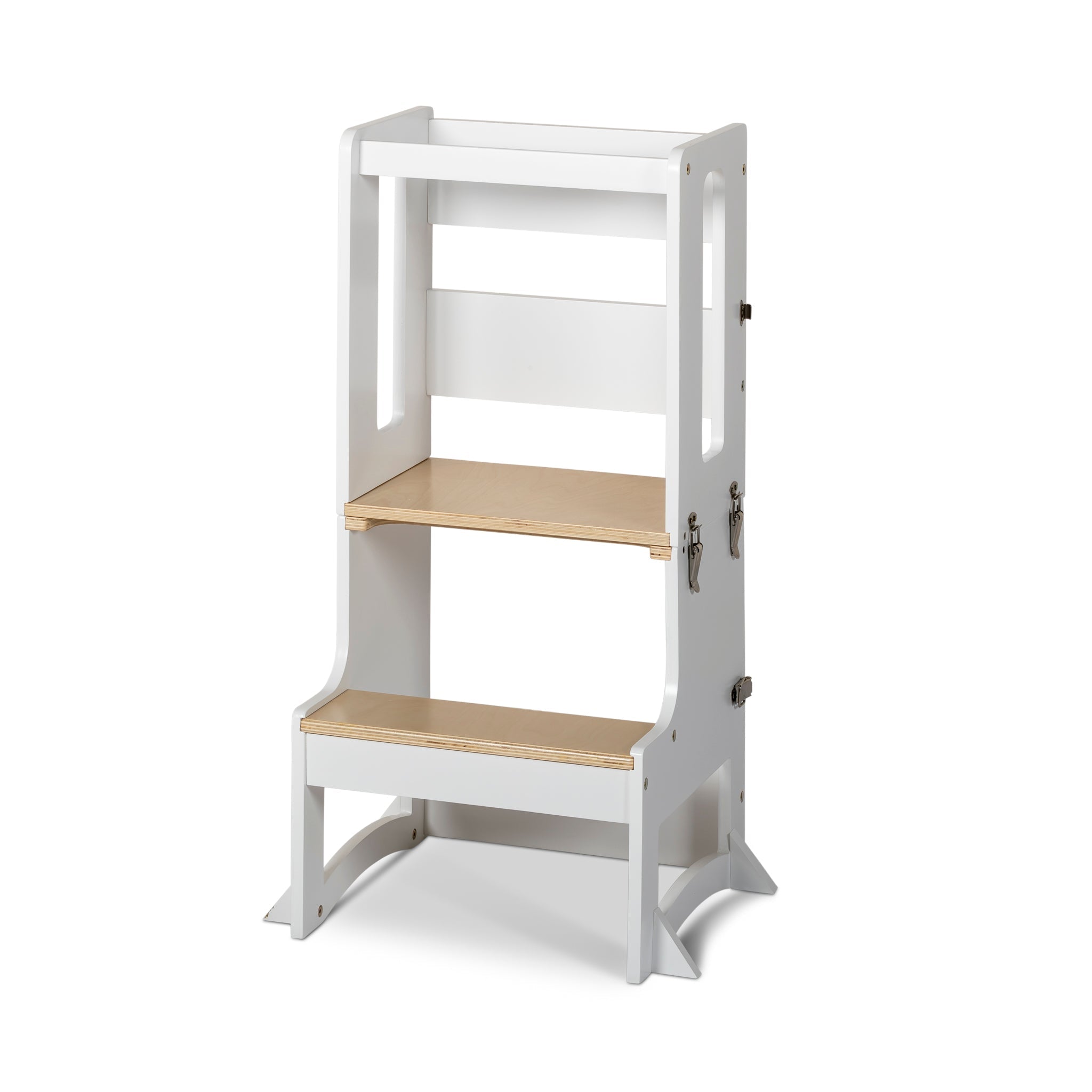 Pre order Late Aug TAVOLO II Convertible Tower - White and Varnish-Little Risers