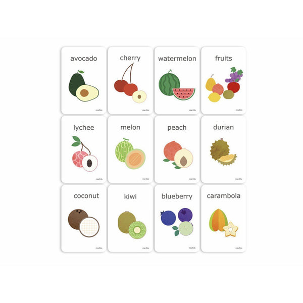 Cognitive Flash Cards - Fruit-Educational-Mier Edu