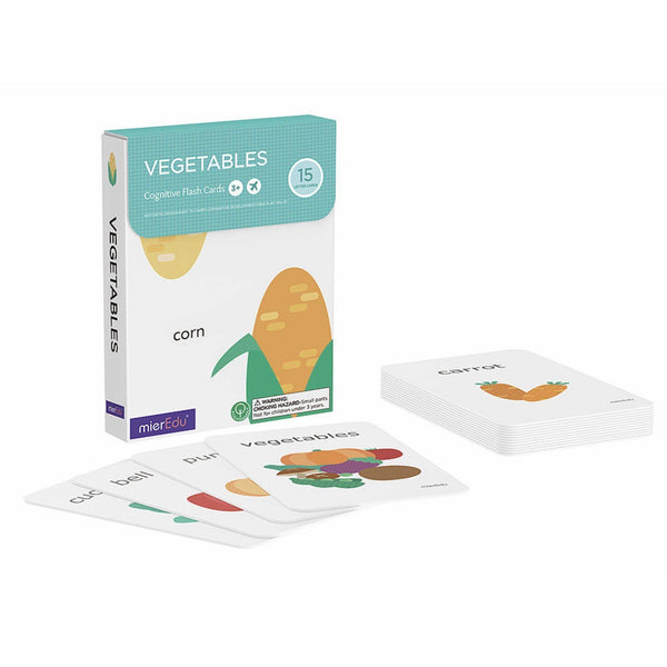 Cognitive Flash Cards - Vegetables-Educational-Mier Edu