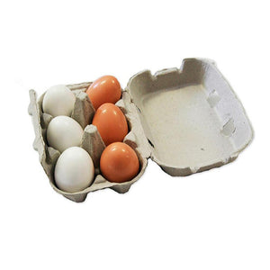 Egg Wood 6 Pieces in Egg Shell Carton - My Happy Helpers Pty Ltd