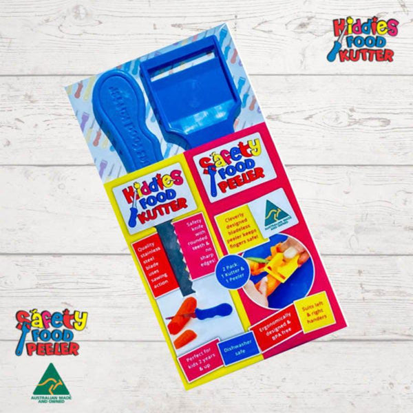 Kiddies Kutter and Safety Food Peeler Twin Pack-Kiddies Food Kutter-My Happy Helpers