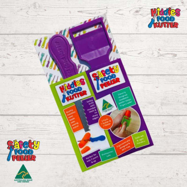 Kiddies Kutter and Safety Food Peeler Twin Pack-Kiddies Food Kutter-My Happy Helpers