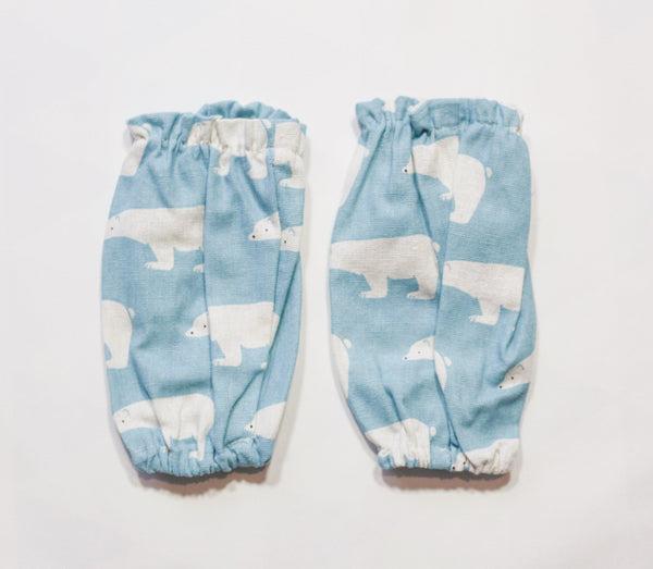 Little Kids Apron Set-Food Preperation-Little Risers-Blue-cuffs