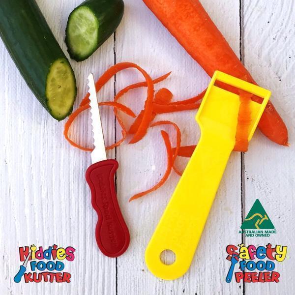 Kiddies Kutter and Safety Food Peeler Twin Pack-Kiddies Food Kutter-My Happy Helpers